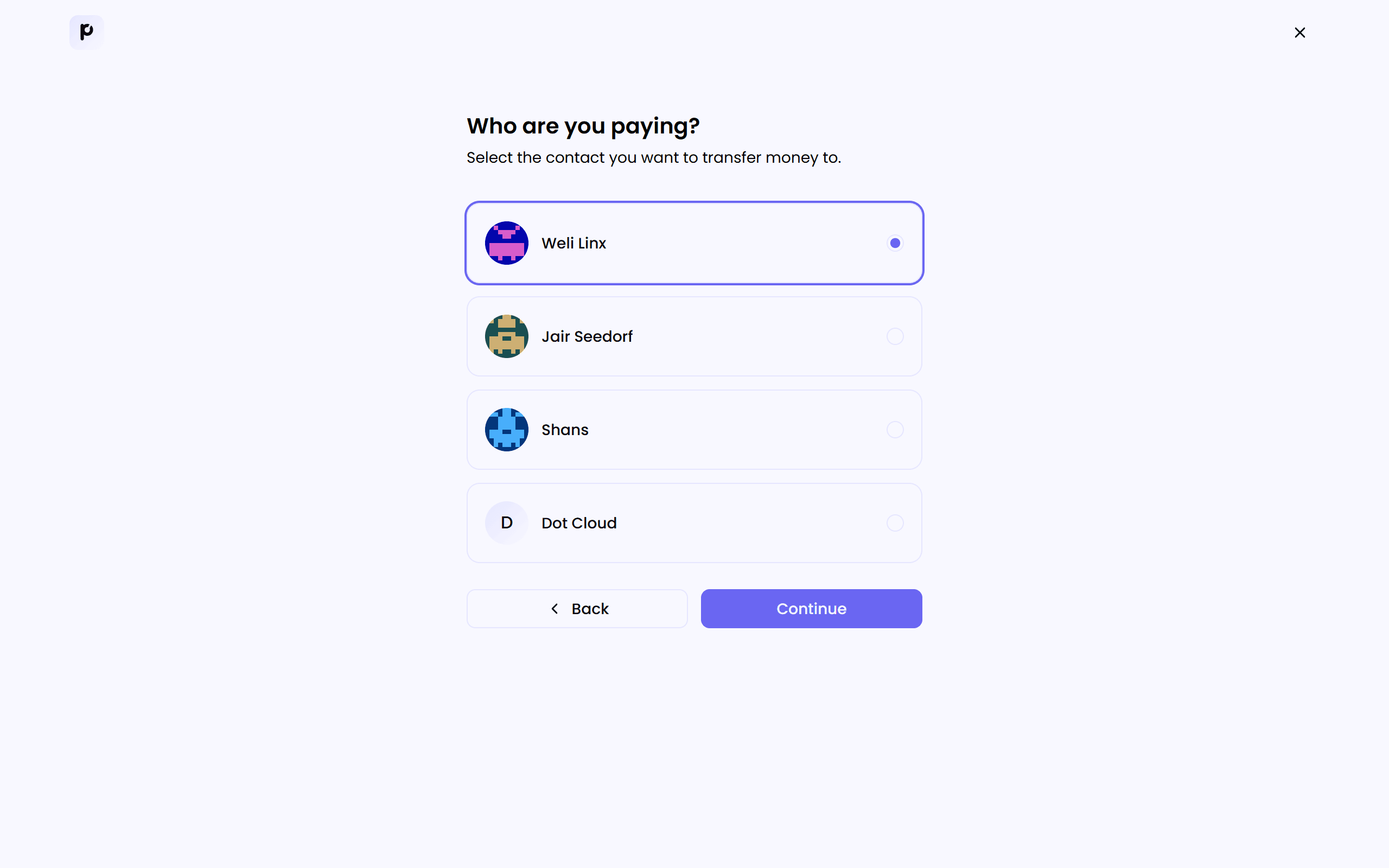 Transfer Destination