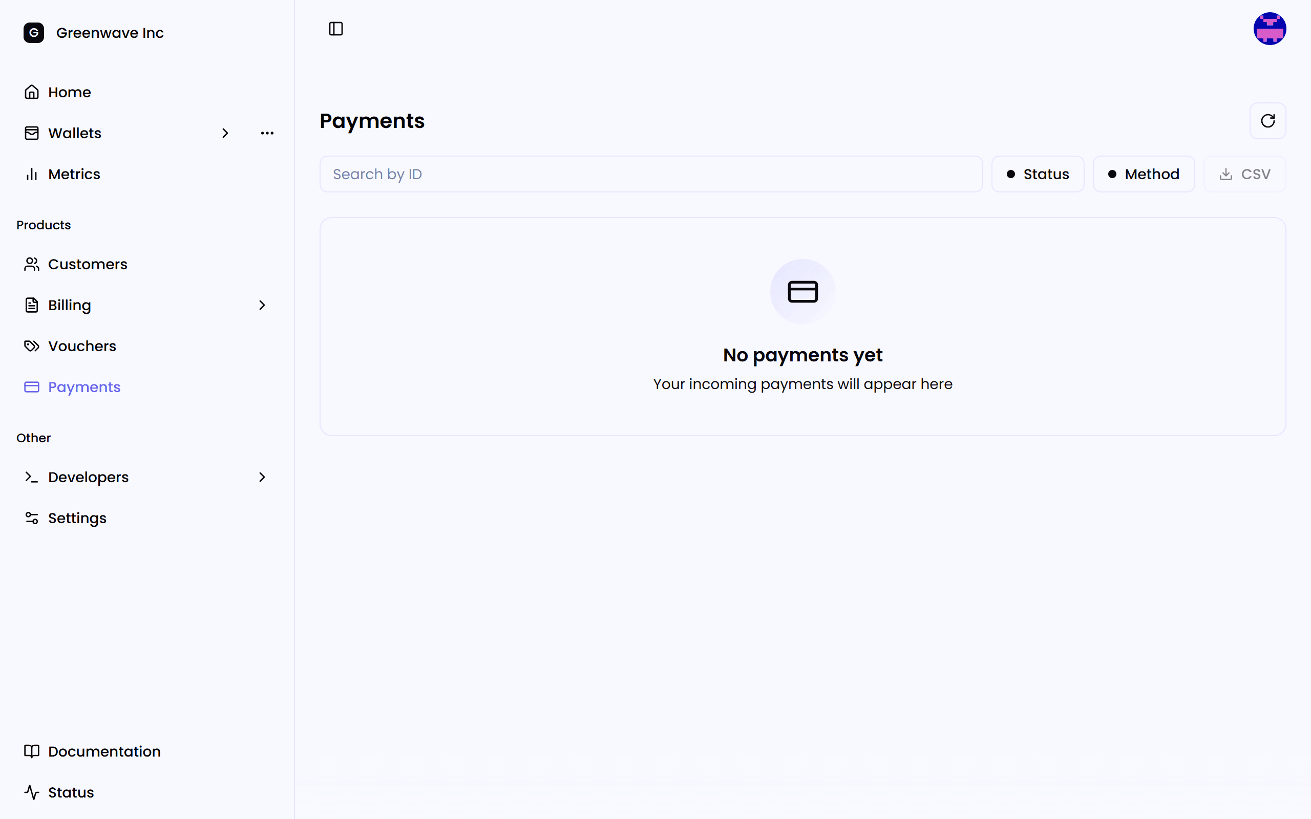 Payments Section