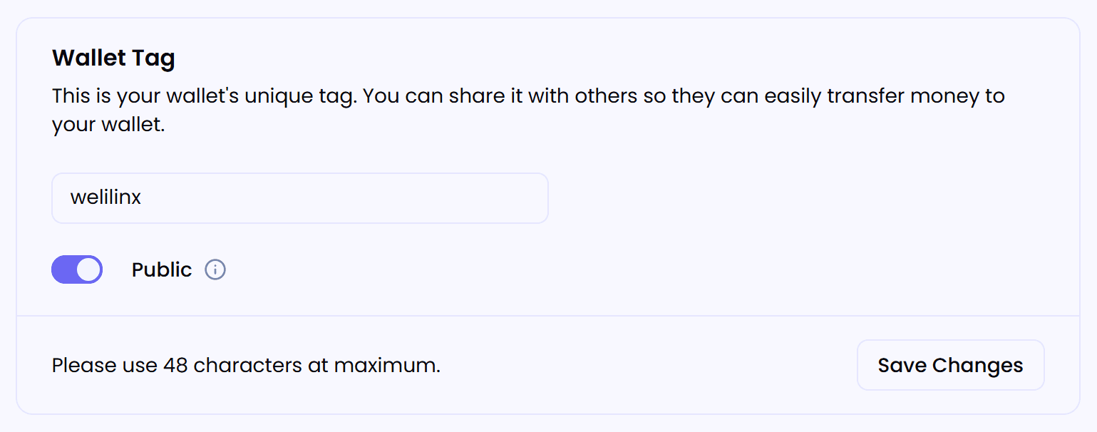Wallet Tag